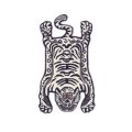 Tibetan Tiger Rug White Small