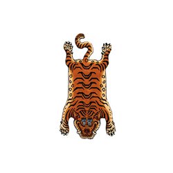 画像1: Tibetan Tiger Rug DTTR-01 Small