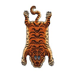 画像1: Tibetan Tiger Rug DTTR-01 Large