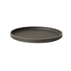 画像1: HASAMI PORCELAIN Plate 255mm Black