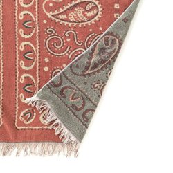 画像3: BasShu Cotton Pile Blanket  Bandana RED M