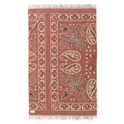 画像2: BasShu Cotton Pile Blanket  Bandana RED M