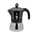 BIALeTTI MOKA INDUCTION RED 6 CUPS BLACK