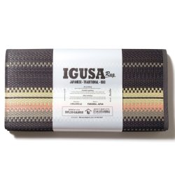 画像1: BasShu IGUSA RUG  border BLACK