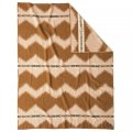 BasShu Wool Blanket Jacquard LIGHT BROWN