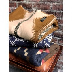 画像5: BasShu Wool Blanket Jacquard LIGHT BROWN