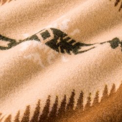 画像4: BasShu Wool Blanket Jacquard LIGHT BROWN