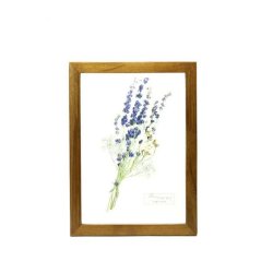 画像1: MONIQUE CHARTLAND GLASS FRAME FLOWER PURPLE