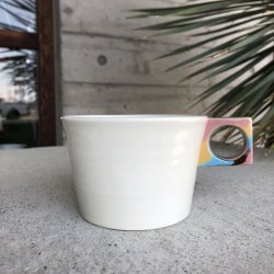 画像1: huge ceramics Mug ホワイトマーブル