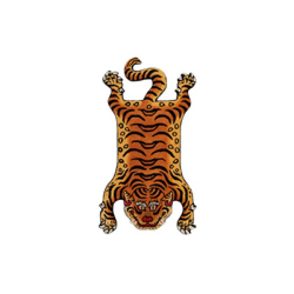 画像1: Tibetan Tiger Rug DTTR-02 Small (1)