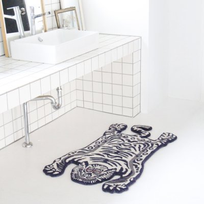 画像3: Tibetan Tiger Rug White Small