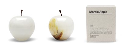 画像1: Marble Apple White Large