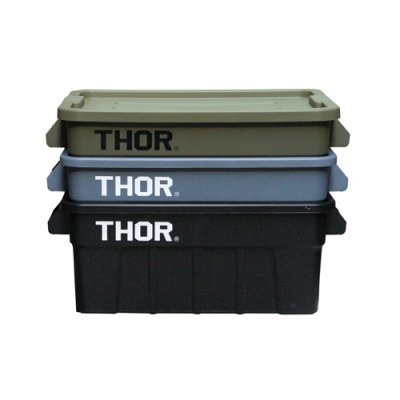 画像2: Thor Large Totes With Lid 53L Olive drab