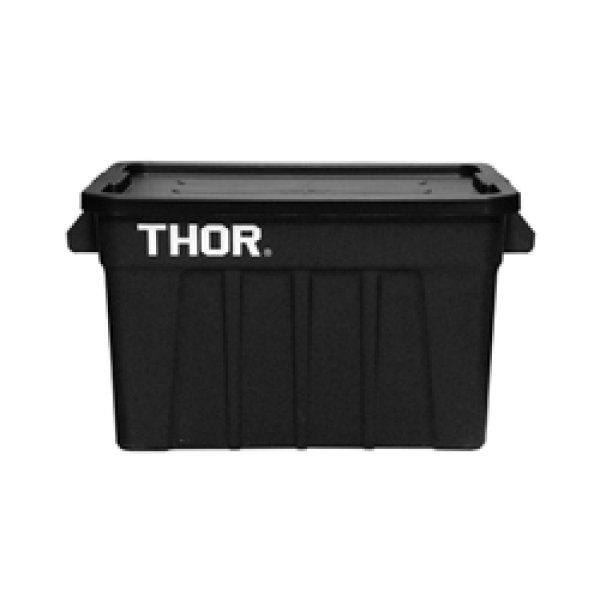 画像1: Thor Large Totes With Lid 75L Black (1)