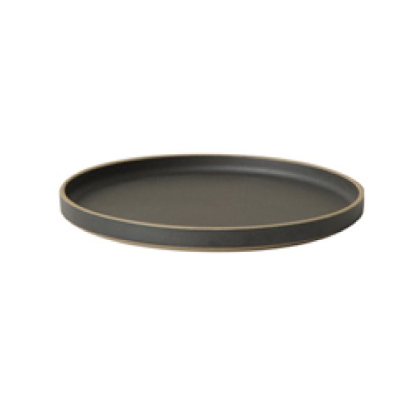 画像1: HASAMI PORCELAIN Plate 255mm Black (1)