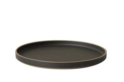 画像1: HASAMI PORCELAIN Plate 255mm Black