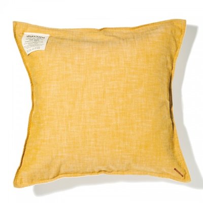 画像1: BasShu Cushion Cover Chambray YELLOW