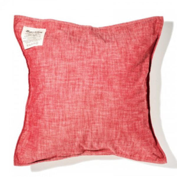 画像1: BasShu Cushion Cover Chambray RED (1)