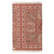 画像2: BasShu Cotton Pile Blanket  Bandana RED M (2)