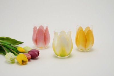 画像1: Floyd Tulip Glass 1pc Red