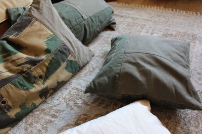 画像3: BasShu Cushion Cover KHAKI