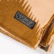 画像3: BasShu Wool Blanket Jacquard LIGHT BROWN (3)