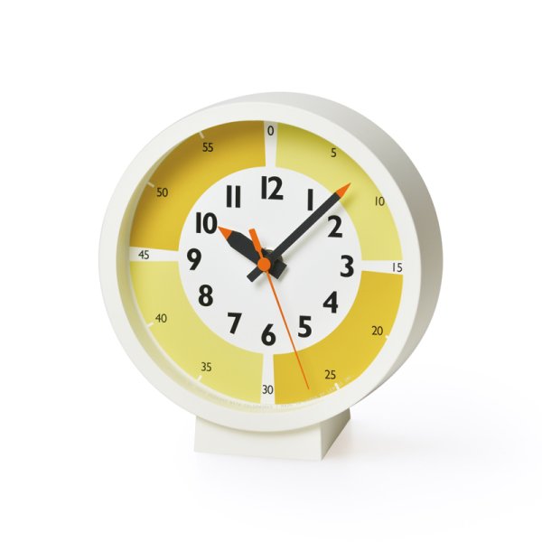 画像1: Lemnos fun pun clock with color! for table イエロー (1)