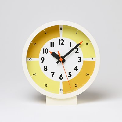 画像1: Lemnos fun pun clock with color! for table イエロー