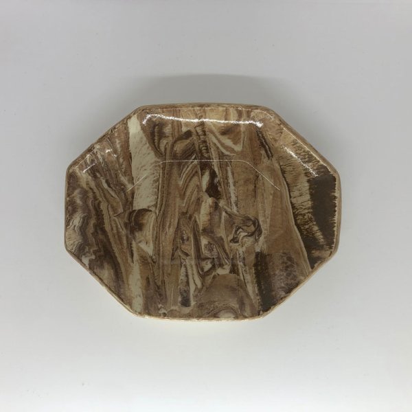 画像1: huge ceramics Star Anise Plate (1)