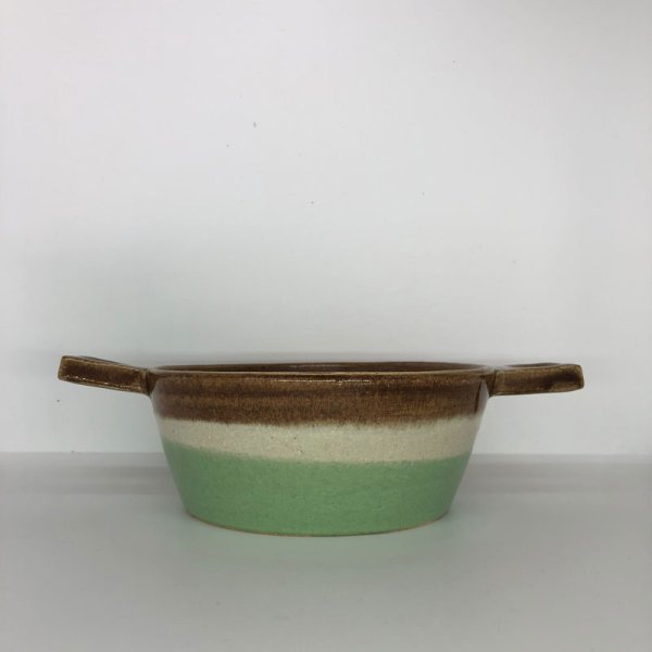 画像1: huge ceramics Bakeware Green (1)