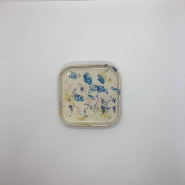 画像1: huge ceramics Square Plate小 (1)